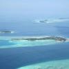 Вид на Мальдивы с гидроплана